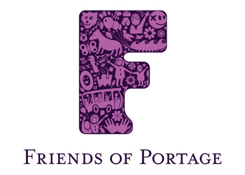 FRIENDS OF PORTAGE LOGO BY THEORY UNIT LOGO & WEBSITE DESIGN IN SHERBORNE & YEOVIL